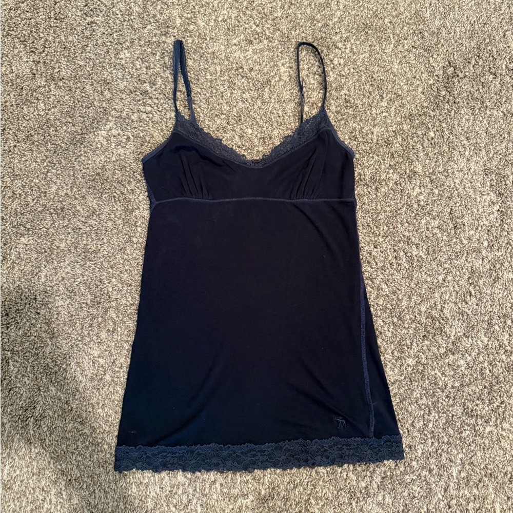 Abercrombie & Fitch Navy Lace Camisole